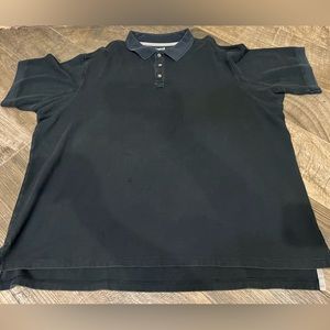 Duluth Trading Co Polo Shirt Mens 3XLT Big Tall Black Work Wear Casual